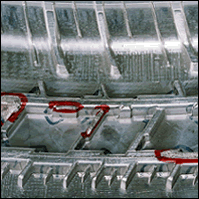 After: aluminum automotive tire mold repaired by overlay